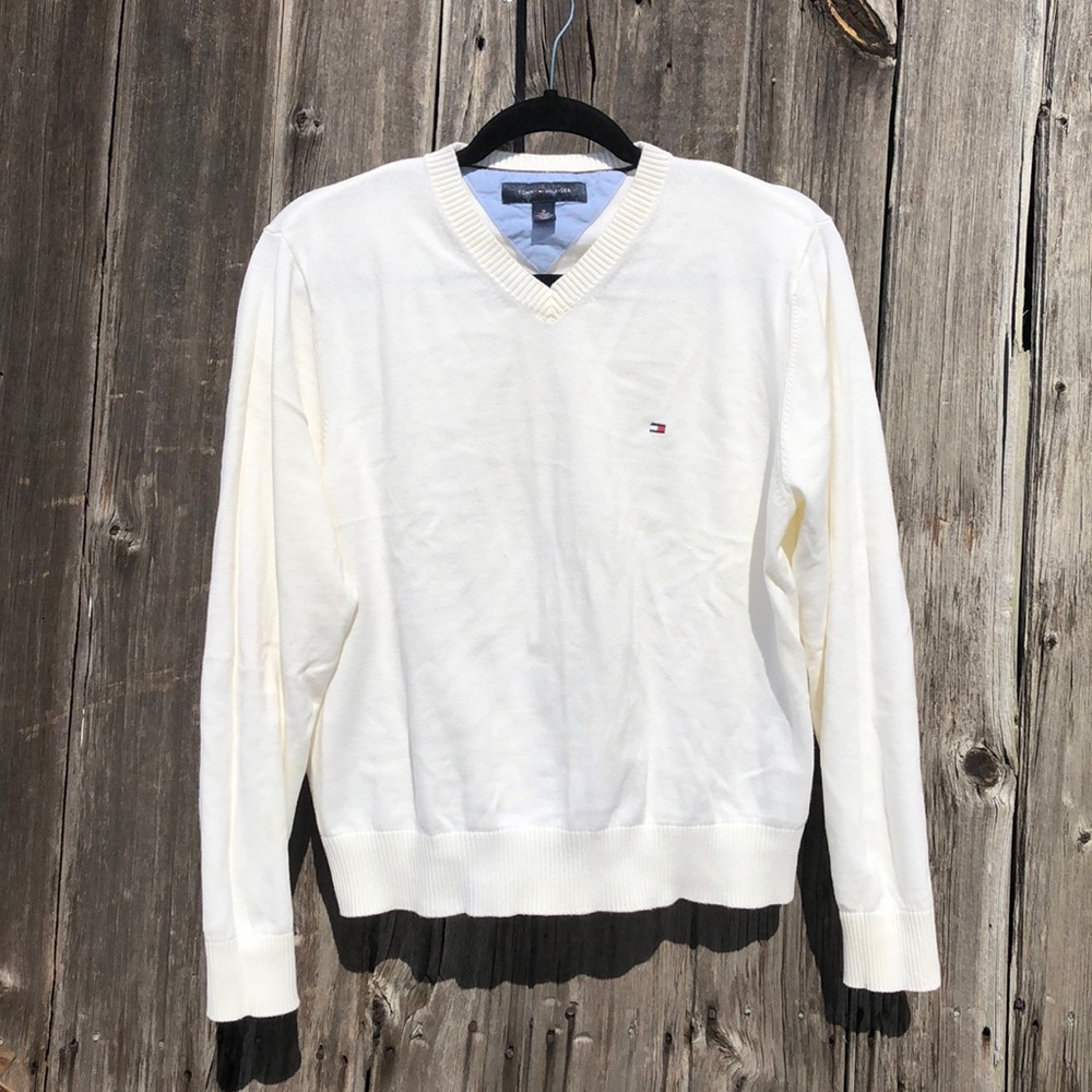 Classic white Tommy Hilfiger sweater